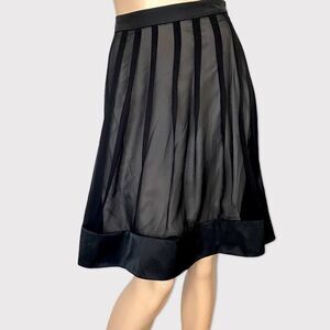 RONAN CHEN Skirt Black Chiffon Wedding Guest Party Size 2